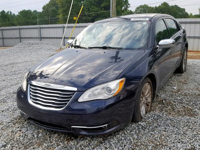 1C3CCBCG4CN116869 - 2012 CHRYSLER 200 LIMITE BLUE photo 2