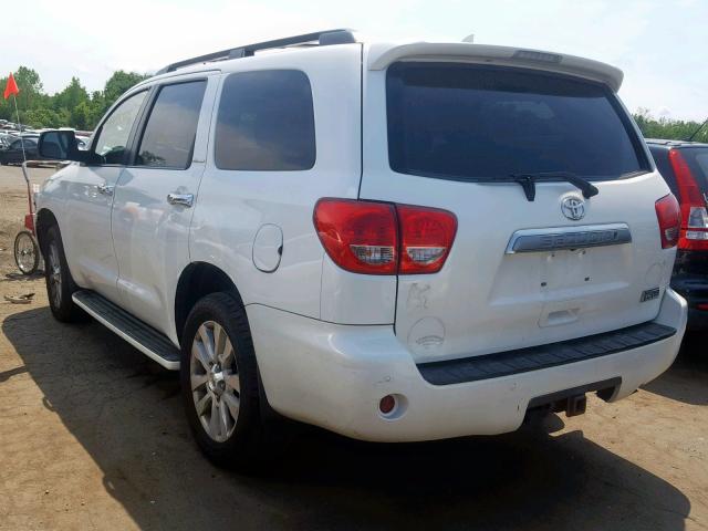 5TDDY5G13BS045133 - 2011 TOYOTA SEQUOIA PL WHITE photo 3