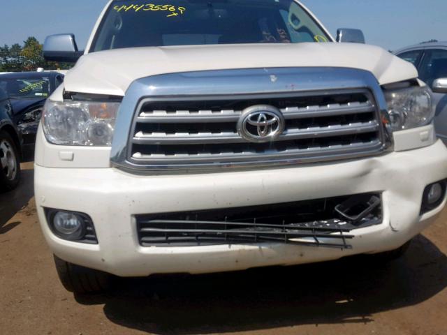 5TDDY5G13BS045133 - 2011 TOYOTA SEQUOIA PL WHITE photo 9