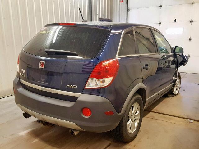 3GSDL43N98S519970 - 2008 SATURN VUE XE BLUE photo 4