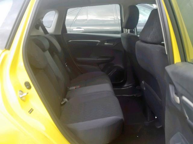 JHMGK5H54GX005451 - 2016 HONDA FIT LX YELLOW photo 6