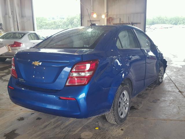 1G1JB5SH3H4166461 - 2017 CHEVROLET SONIC LS 蓝色 照片 4