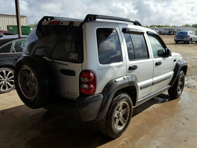 1J4GL38K75W613681 - 2005 JEEP LIBERTY RE SILVER photo 4