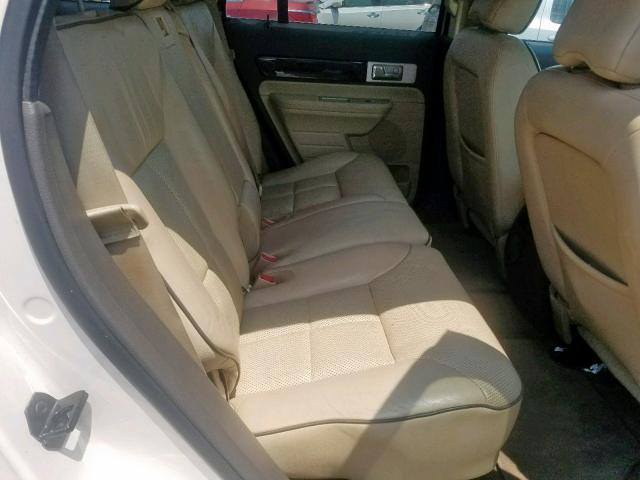 2LMDU88C88BJ11036 - 2008 LINCOLN MKX CREAM photo 6