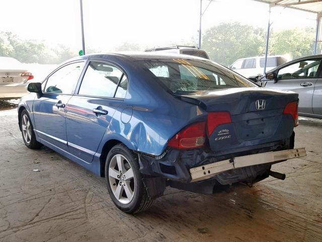 1HGFA16826L144099 - 2006 HONDA CIVIC EX BLUE photo 3