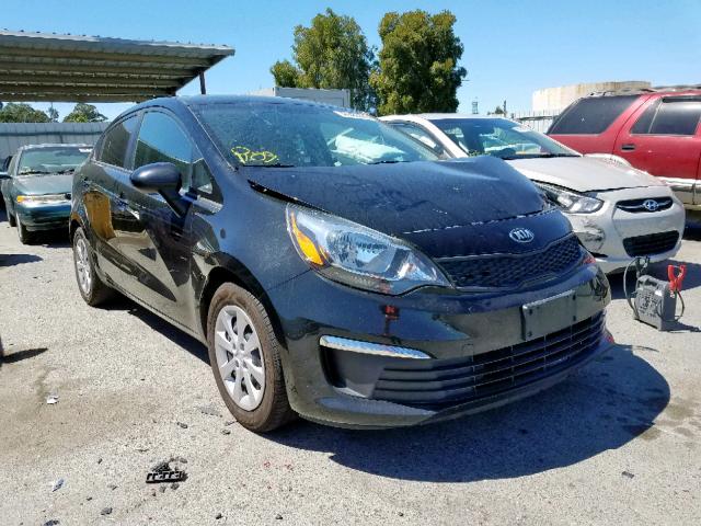 KNADM4A34H6020358 - 2017 KIA RIO LX BLACK photo 1