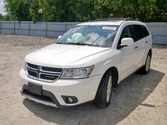 3C4PDDFG0HT554989 - 2017 DODGE JOURNEY GT WHITE photo 2