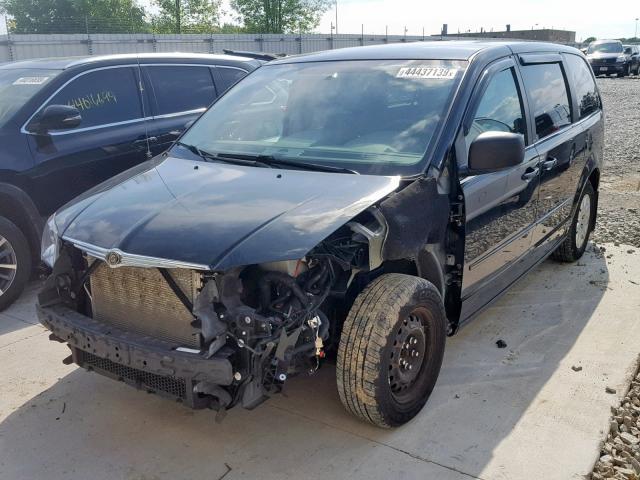 2A8HR44E99R669885 - 2009 CHRYSLER TOWN & COU BLACK photo 2