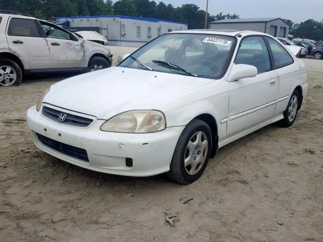 1HGEJ8258YL132316 - 2000 HONDA CIVIC EX WHITE photo 2