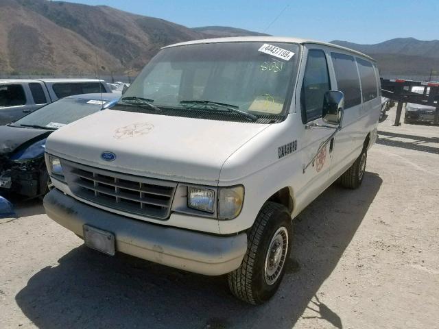 1FBJS31G7NHA28452 - 1992 FORD ECONOLINE WHITE photo 2