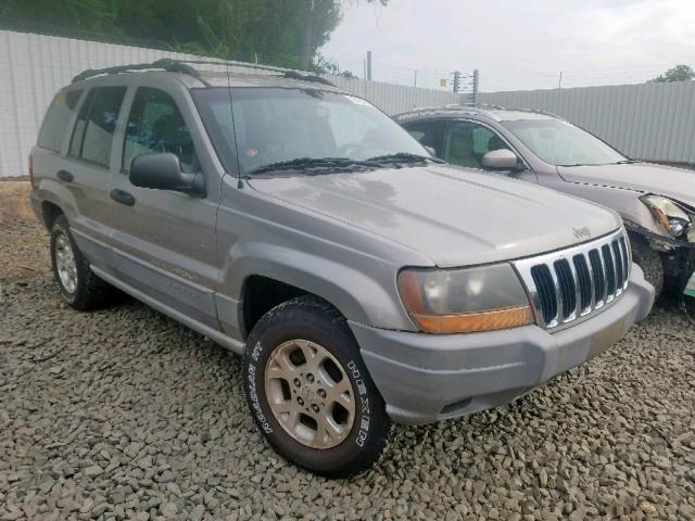 1J4GW48SXYC303933 - 2000 JEEP GRAND CHER GRAY photo 1