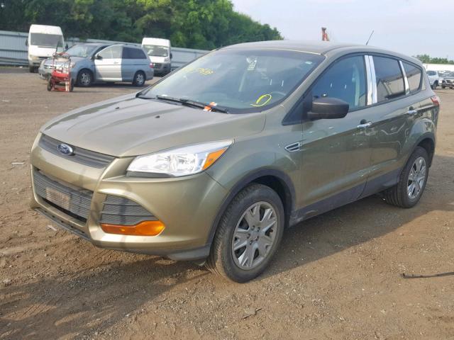 1FMCU0F71DUC78423 - 2013 FORD ESCAPE S GREEN photo 2