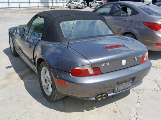 4USCH9348YLF87435 - 2000 BMW Z3 2.3 GRAY photo 3