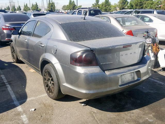 1B3BD4FB9BN606210 - 2011 DODGE AVENGER EX GRAY photo 3