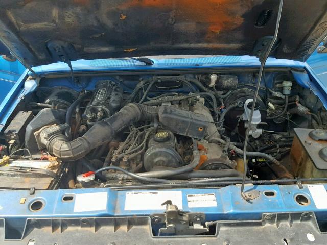 1FTCR10A1NUB41726 - 1992 FORD RANGER BLUE photo 7