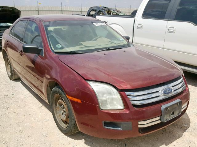 3FAFP06Z76R250524 - 2006 FORD FUSION S MAROON photo 1