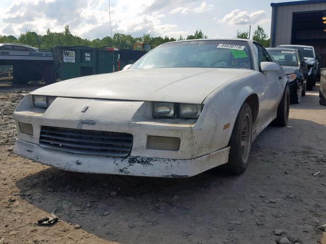 1G1FP23EXLL101745 - 1990 CHEVROLET CAMARO RS WHITE photo 2