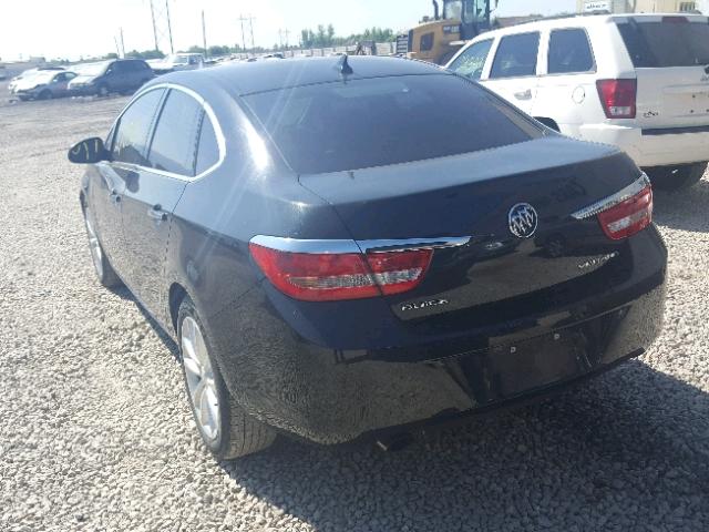 1G4PP5SK0E4105347 - 2014 BUICK VERANO BLACK photo 3