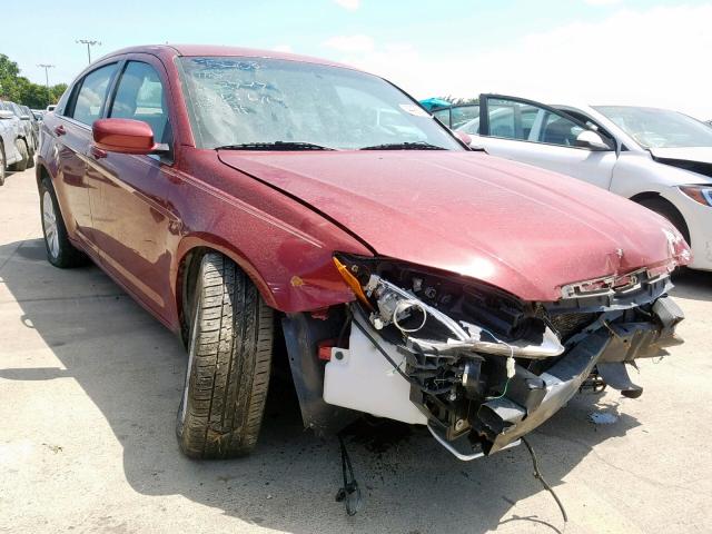 1C3CCBBB5CN301034 - 2012 CHRYSLER 200 TOURIN MAROON photo 1