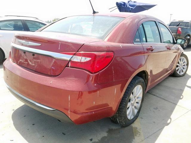 1C3CCBBB5CN301034 - 2012 CHRYSLER 200 TOURIN MAROON photo 4