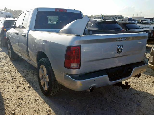 1C6RD6FT7CS330699 - 2012 DODGE RAM 1500 S SILVER photo 3