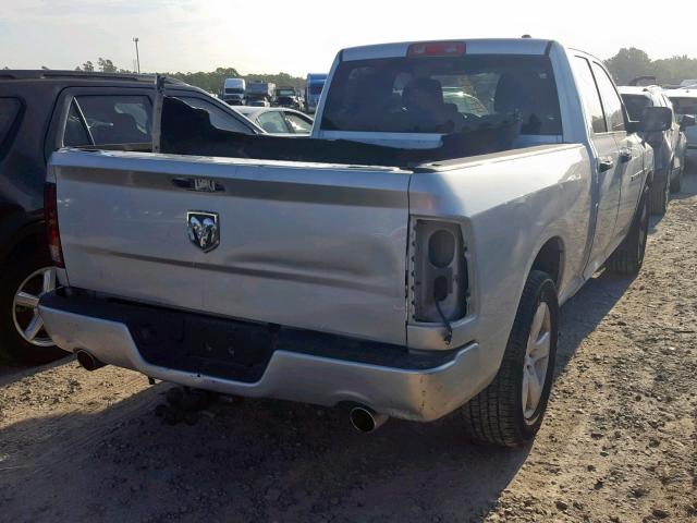 1C6RD6FT7CS330699 - 2012 DODGE RAM 1500 S SILVER photo 4