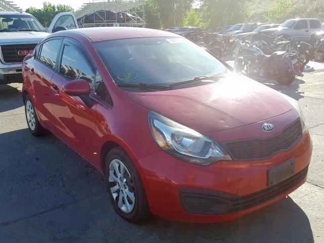 KNADM4A36D6254124 - 2013 KIA RIO LX RED photo 1