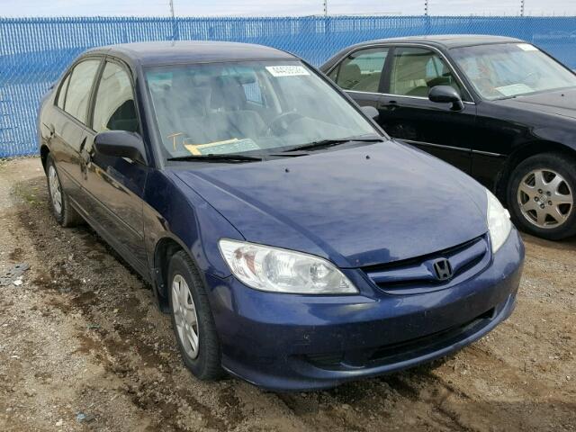 2HGES15304H939273 - 2004 HONDA CIVIC DX V BLUE photo 1