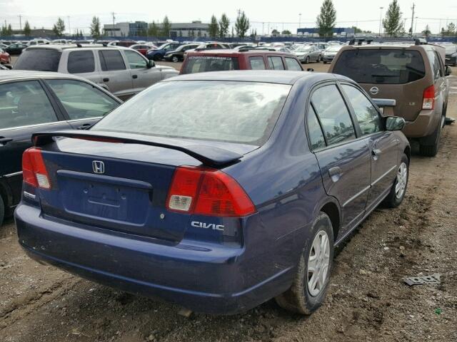 2HGES15304H939273 - 2004 HONDA CIVIC DX V BLUE photo 4