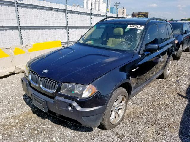 WBXPA93465WD02451 - 2005 BMW X3 3.0I BLACK photo 2