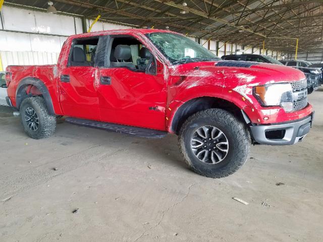 1FTFW1R65CFC08186 - 2012 FORD F150 SVT R RED photo 1