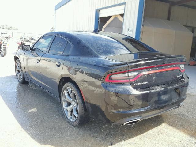 2C3CDXHG1GH197170 - 2016 DODGE CHARGER SX BLACK photo 3