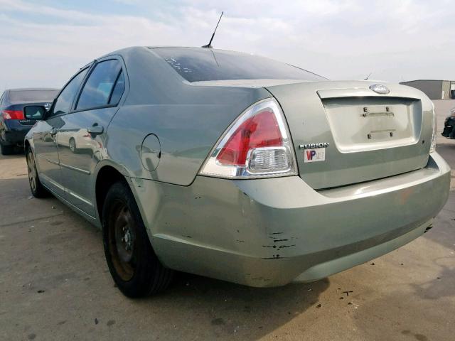 3FAHP06Z98R138156 - 2008 FORD FUSION S GREEN photo 3