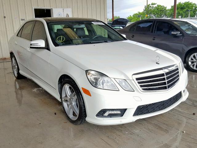 WDDHF7CB5BA279830 - 2011 MERCEDES-BENZ E 550 WHITE photo 1