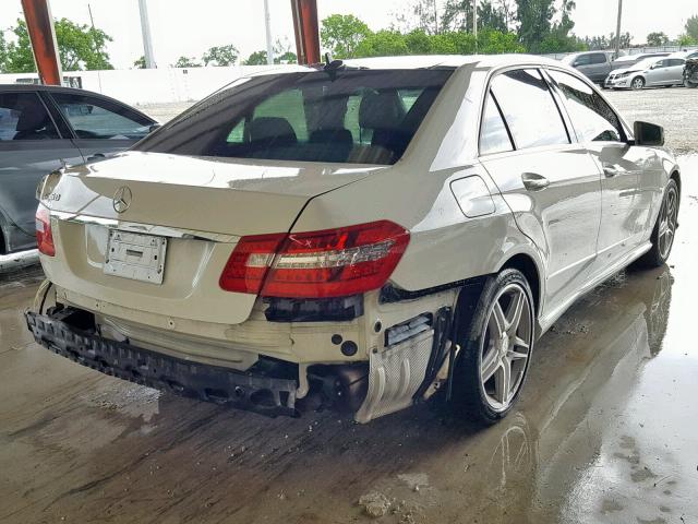 WDDHF7CB5BA279830 - 2011 MERCEDES-BENZ E 550 WHITE photo 4