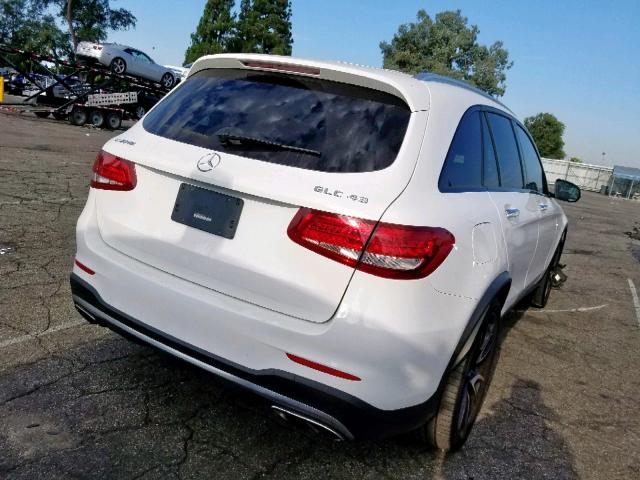 WDC0G6EB5HF176957 - 2017 MERCEDES-BENZ GLC 43 4MA WHITE photo 4