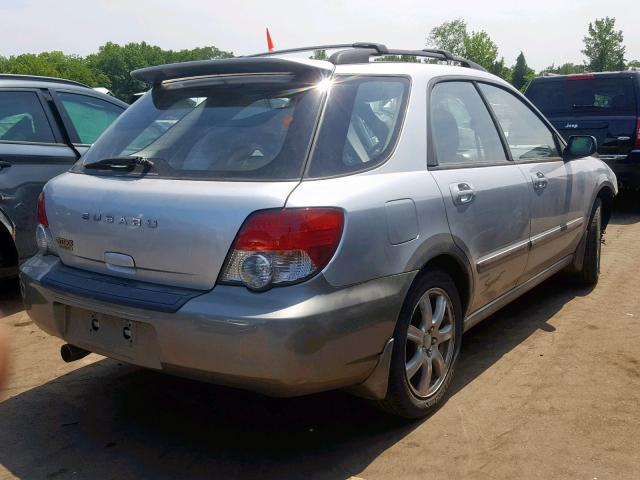 JF1GG68505H812328 - 2005 SUBARU IMPREZA OU SILVER photo 4