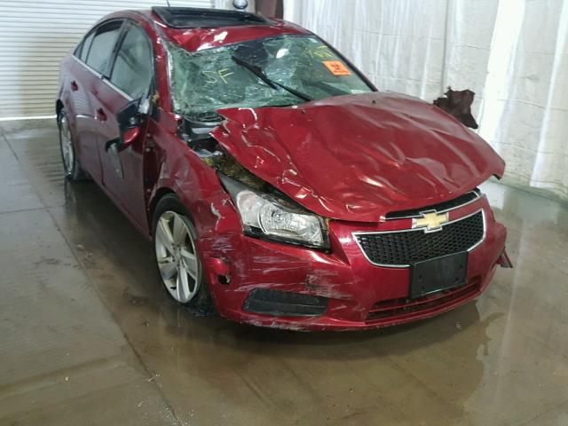 1G1P75SZ3E7416067 - 2014 CHEVROLET CRUZE RED photo 1