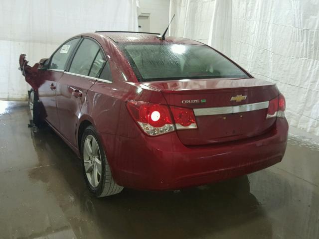 1G1P75SZ3E7416067 - 2014 CHEVROLET CRUZE RED photo 3