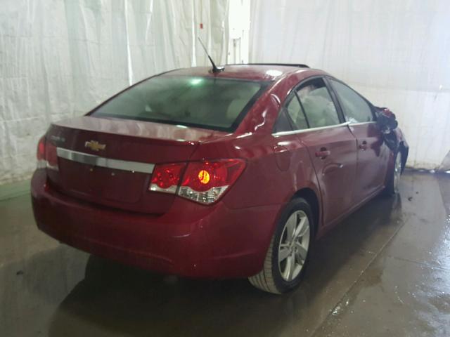 1G1P75SZ3E7416067 - 2014 CHEVROLET CRUZE RED photo 4