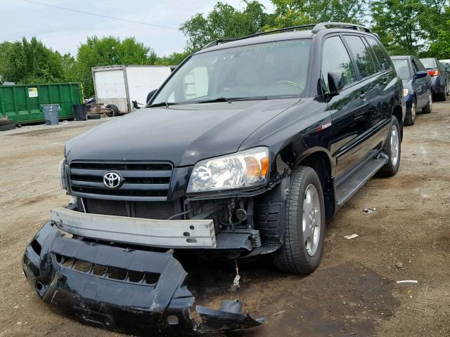 JTEEP21A840046147 - 2004 TOYOTA HIGHLANDER BLACK photo 2