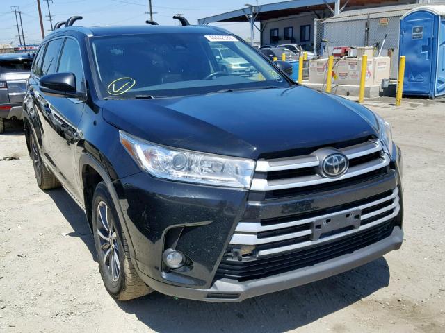 5TDJZRFH2HS448292 - 2017 TOYOTA HIGHLANDER BLACK photo 1