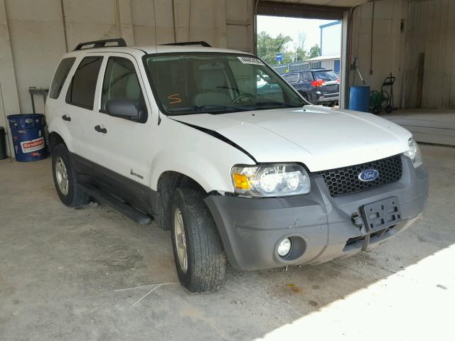 1FMCU49H17KB78057 - 2007 FORD ESCAPE HEV WHITE photo 1