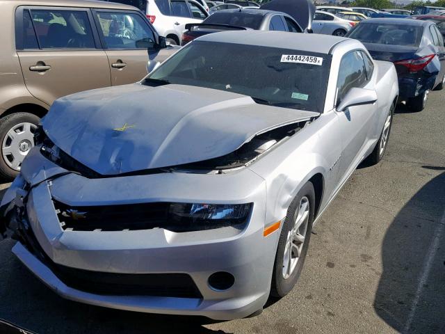 2G1FA1E39E9295945 - 2014 CHEVROLET CAMARO LS WHITE photo 2