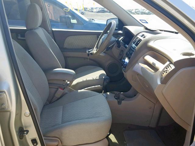 KNDJF723777354571 - 2007 KIA SPORTAGE E SILVER photo 5