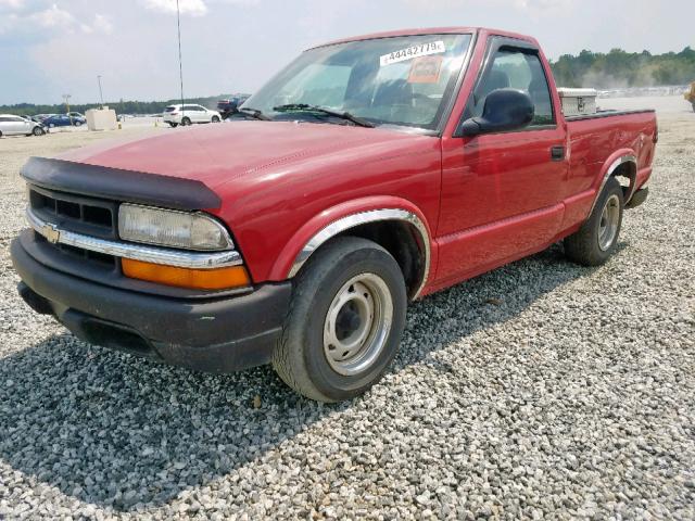 1GCCS1442WK160209 - 1998 CHEVROLET S TRUCK S1 RED photo 2