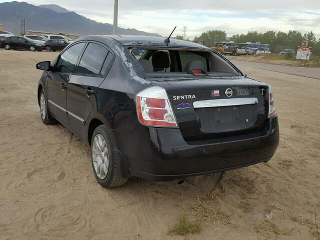 3N1AB6AP6AL636569 - 2010 NISSAN SENTRA 2.0 BLACK photo 3