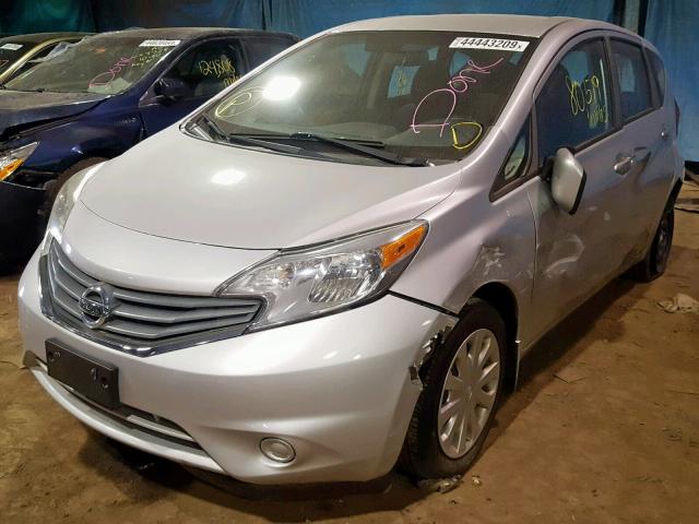 3N1CE2CP9EL388362 - 2014 NISSAN VERSA NOTE SILVER photo 2