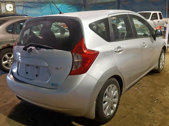 3N1CE2CP9EL388362 - 2014 NISSAN VERSA NOTE SILVER photo 4