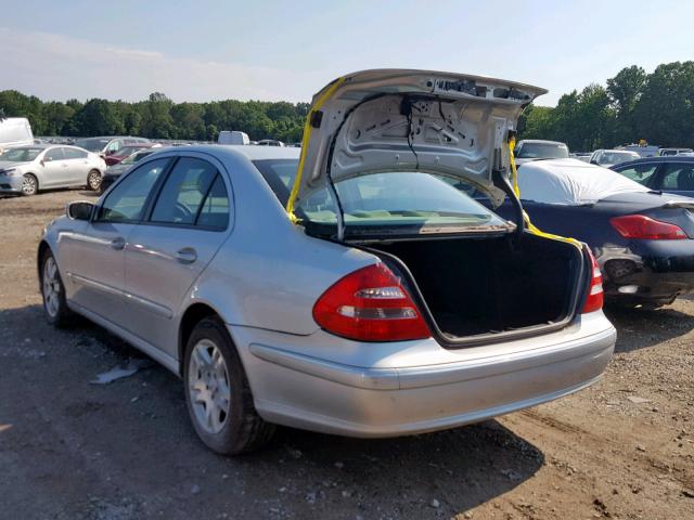 WDBUF82J55X178861 - 2005 MERCEDES-BENZ E 320 4MAT SILVER photo 3